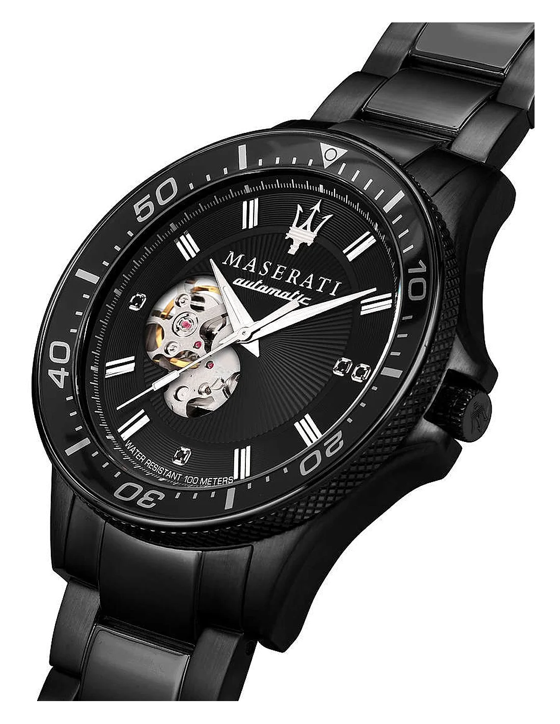 Montre Homme Maserati Sfida Automatique Édition Limitée Noire R8823140005 vue 2