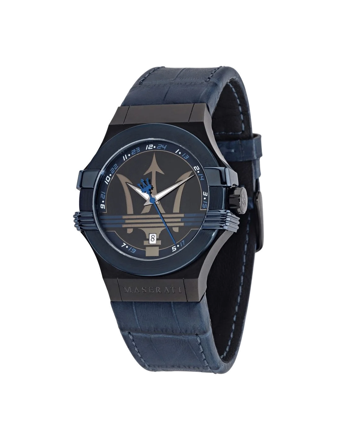 Montre Homme Maserati Potenza R8851108007 - Boîtier et bracelet bleu