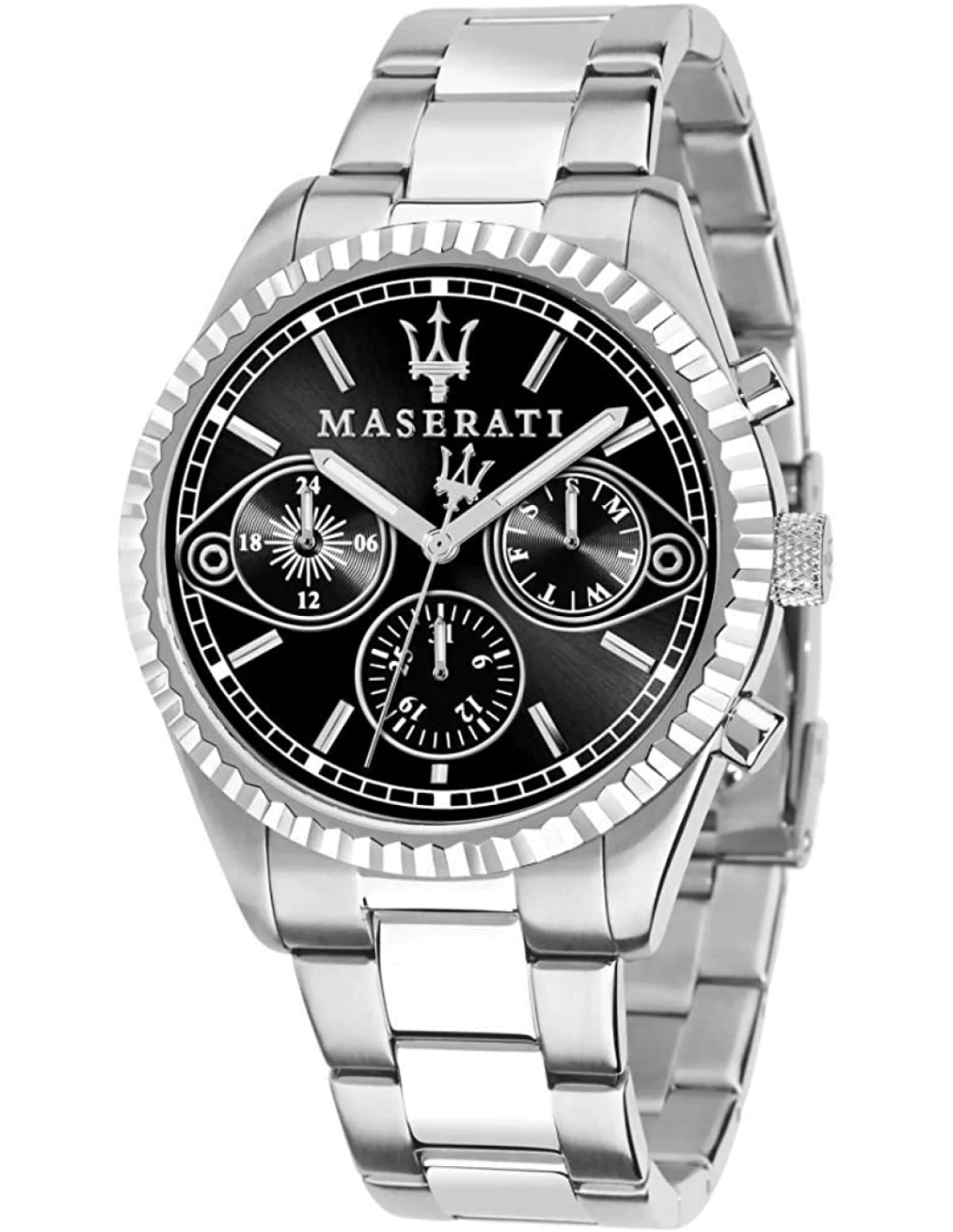 Montre Homme Maserati Competizione R8853100014 Cadran Noir Acier Inoxydable