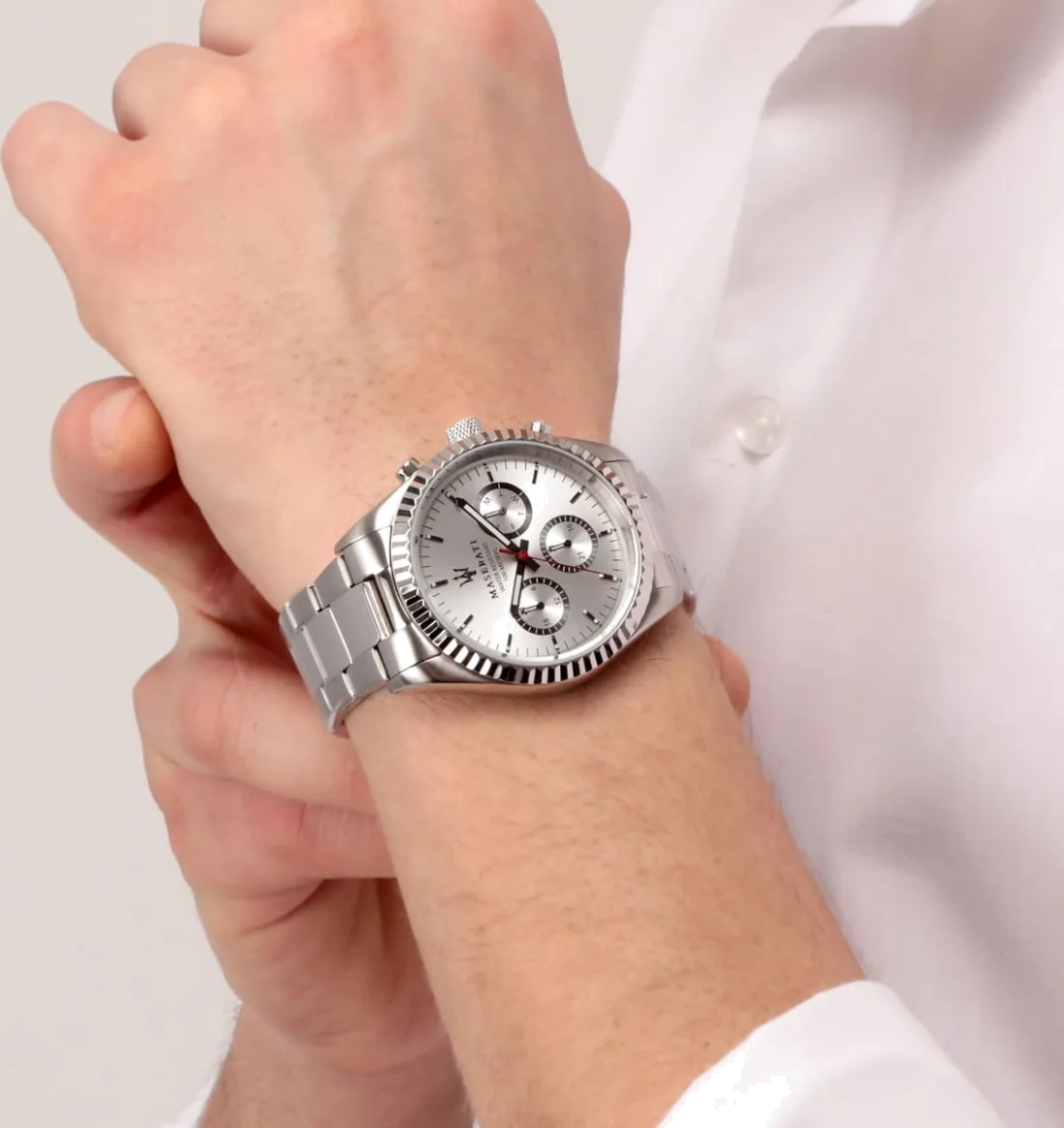 Montre Homme Maserati Competizione Acier Argent R8853100018 vue 3