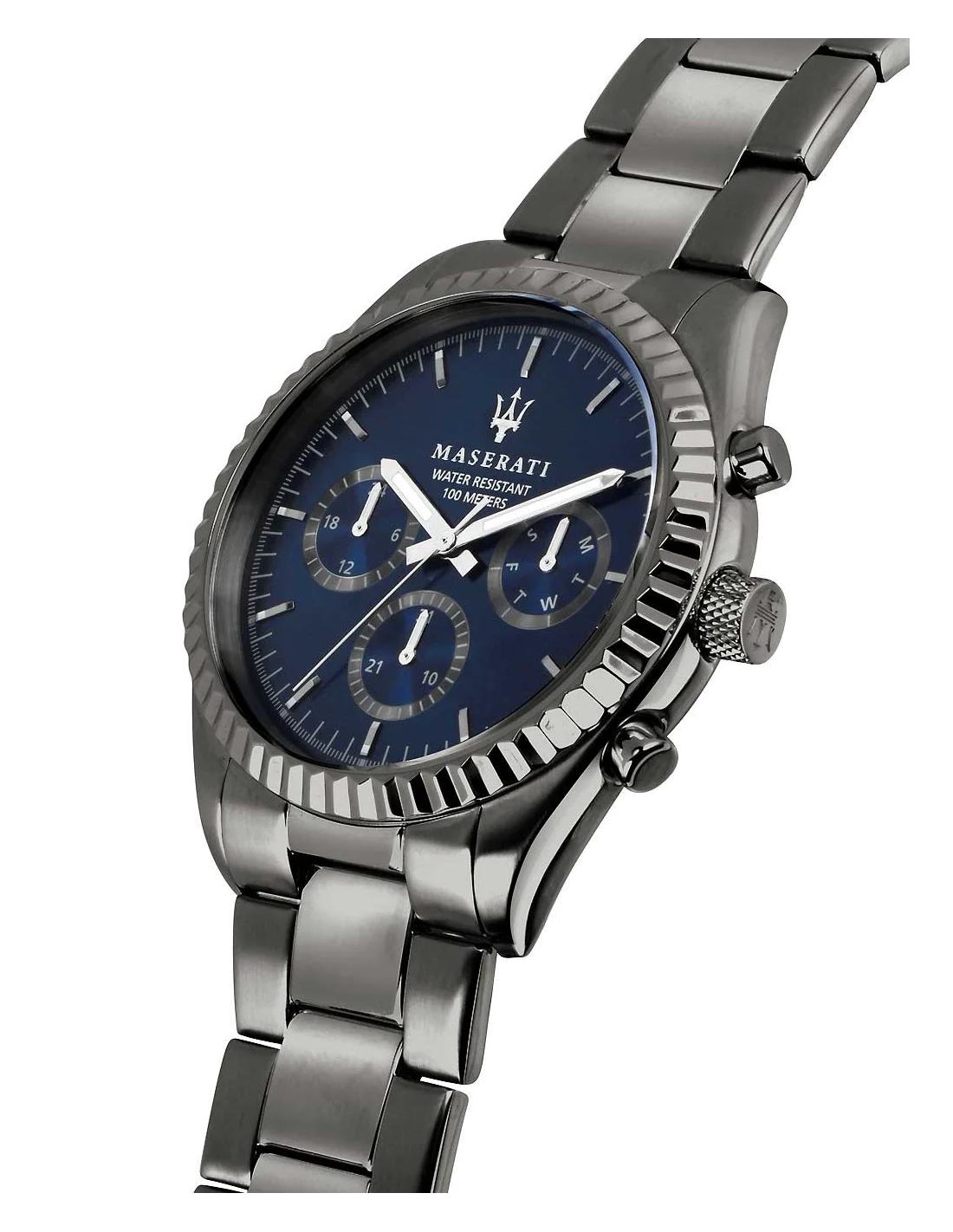 Maserati Competizione R8853100019 - Montre Homme Sport en Acier Gris et Cadran Bleu vue 2