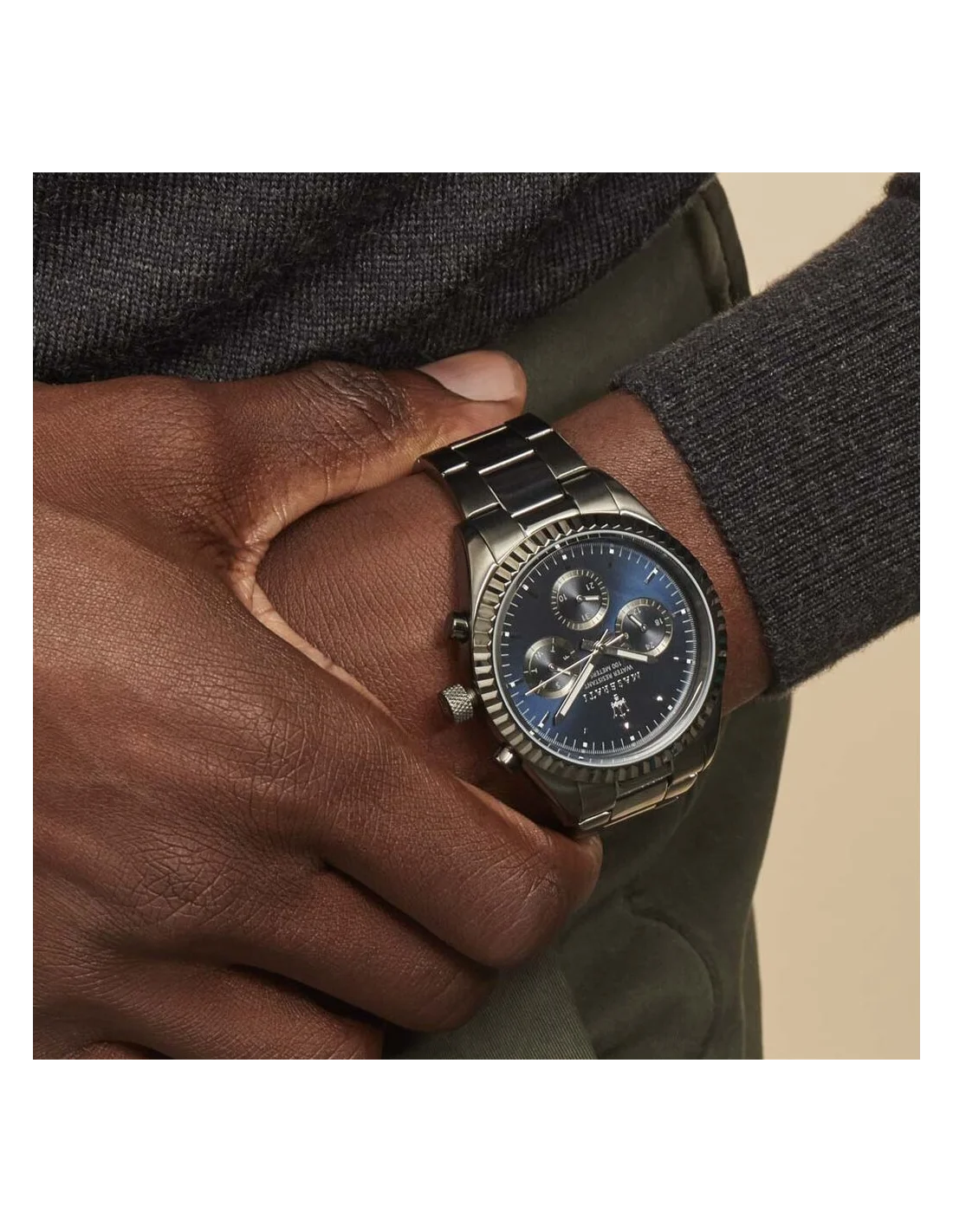 Maserati Competizione R8853100019 - Montre Homme Sport en Acier Gris et Cadran Bleu vue 5