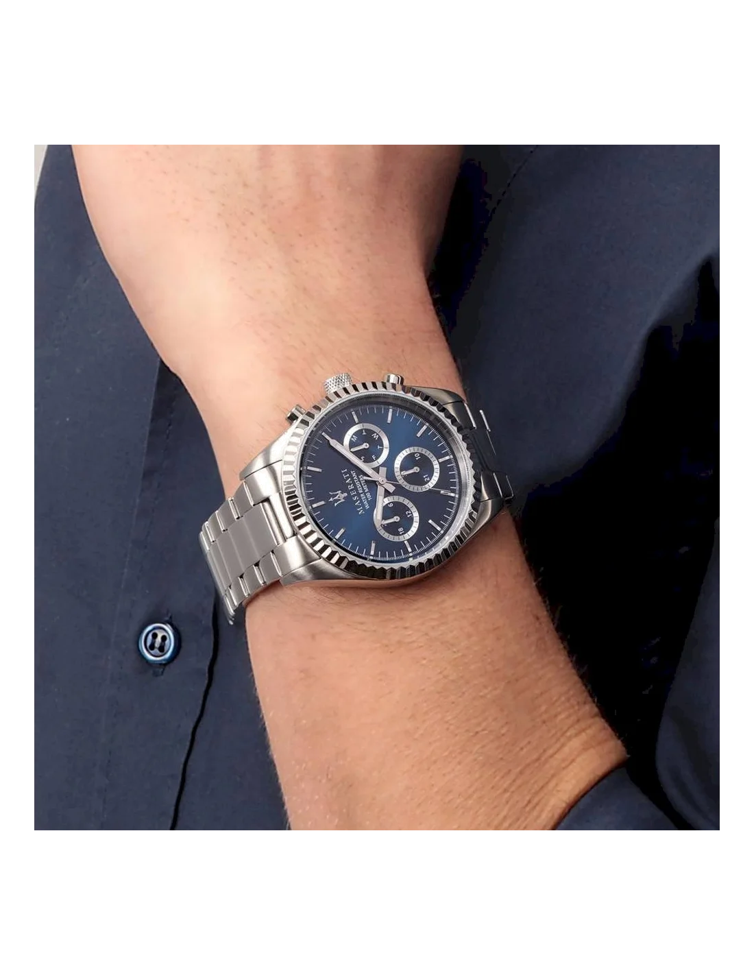 Montre Homme Maserati Competizione - Cadran bleu acier - Réf. R8853100022 vue 4