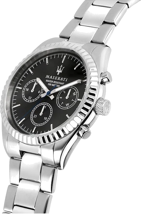 Montre Homme Maserati Competizione R8853100023 - Chronographe Quartz Cadran Noir Bracelet Acier vue 2