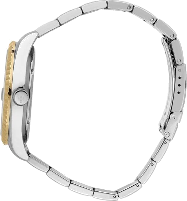 Montre Maserati R8853100027 pour Homme - Acier Bicolore Argent/Or, Cadran Bleu Soleillé vue 3