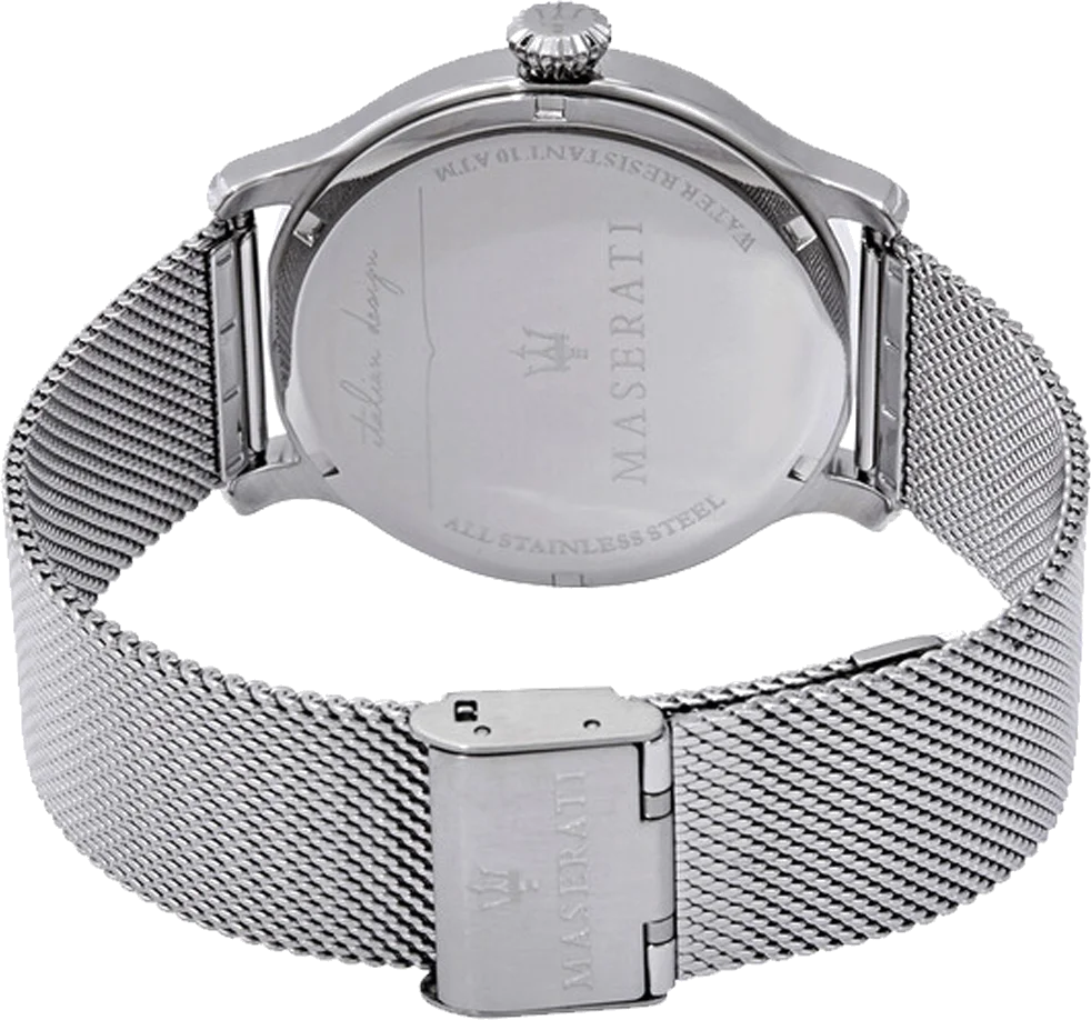 Montre Homme Maserati R8853118006 Cadran Bleu Soleillé Bracelet Maille Milanaise Acier vue 3