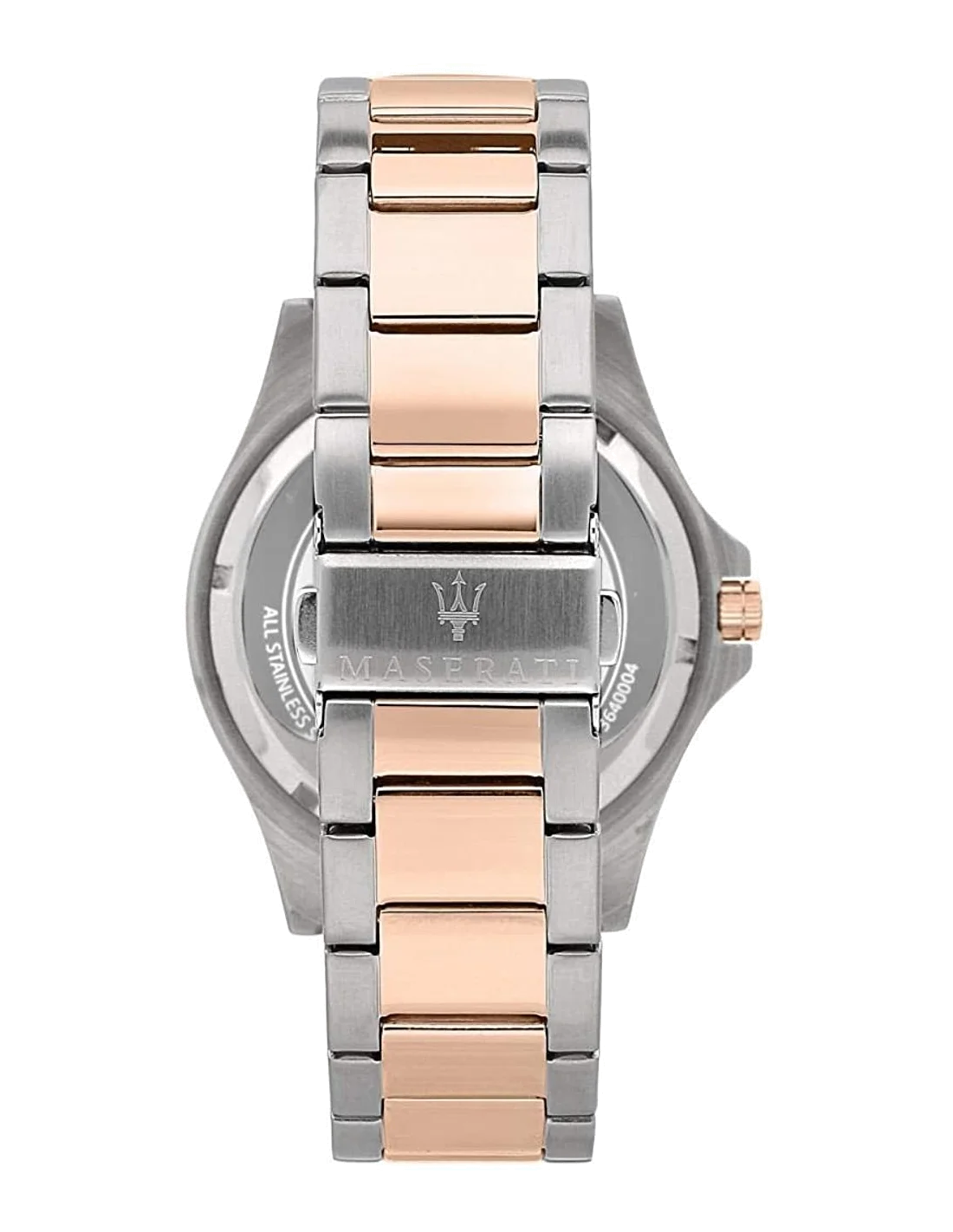 Montre Homme Maserati Sfida R8853140003 Cadran Bleu, Bracelet Acier Bicolore Argent/Or Rose vue 2