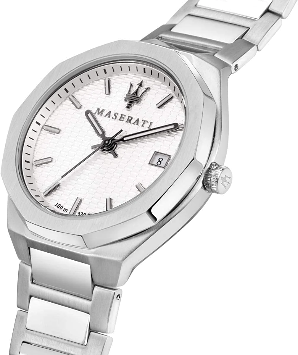 Montre Homme Maserati Stile R8853142005 en acier argenté vue 2