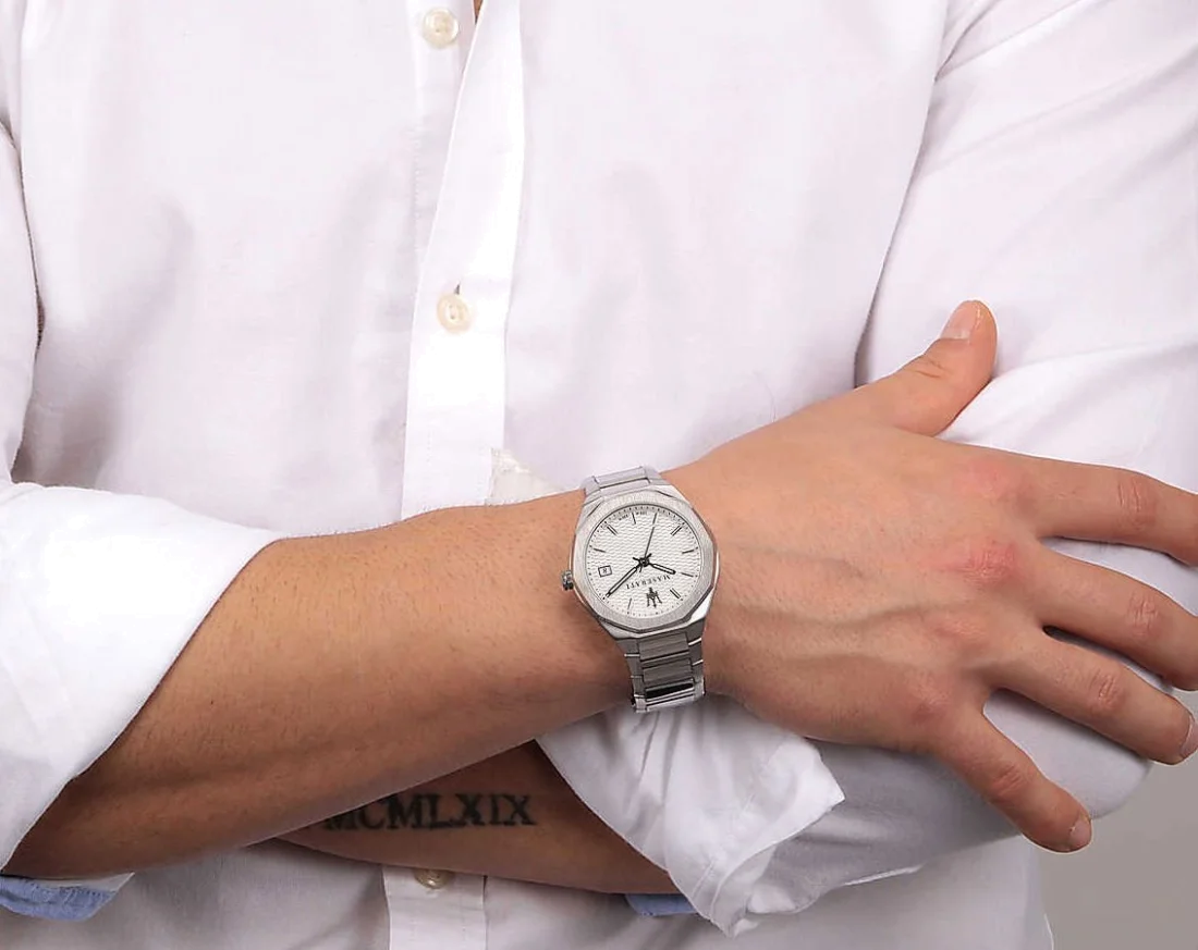 Montre Homme Maserati Stile R8853142005 en acier argenté vue 5