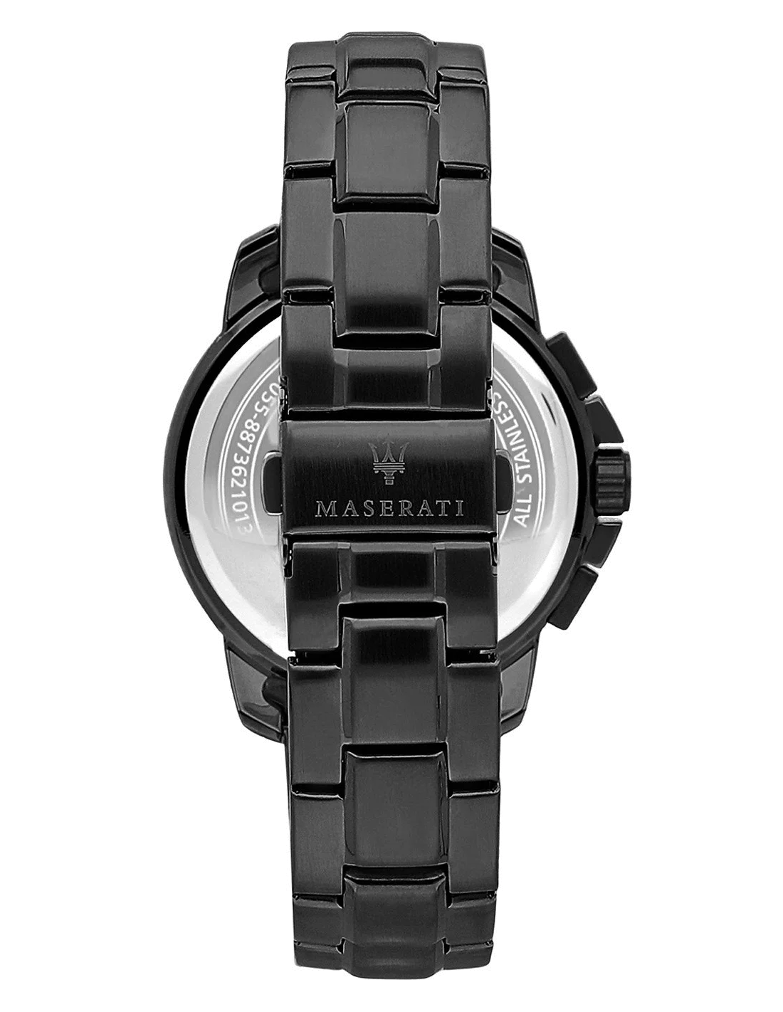 Montre Homme Maserati Sfida Aqua Edition R8853144001 - Boîtier et bracelet acier noir vue 3