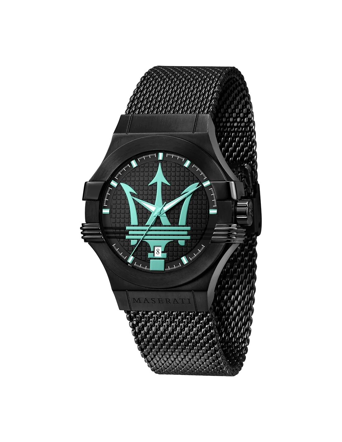 Montre Maserati Potenza Aqua Edition Homme R8853144002, Boîtier et Bracelet Acier Noir