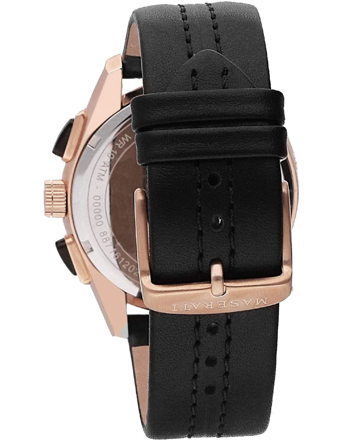 Montre Maserati Traguardo Homme R8871612025, Cadran Noir et Boîtier Or Rose vue 2