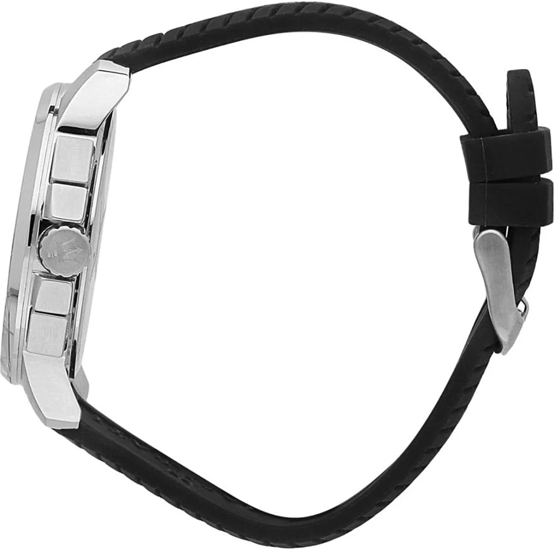 Maserati Successo R8871621014 - Montre Homme Sport Cadran Noir Bracelet Caoutchouc vue 3