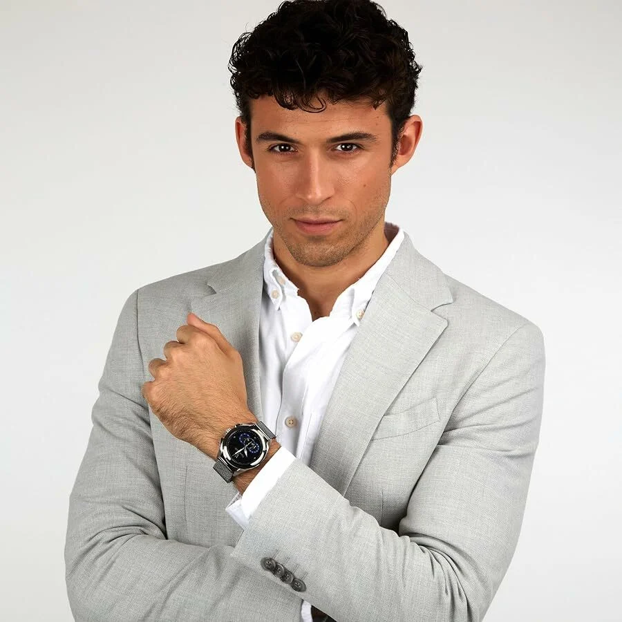 Montre Homme Maserati Traguardo R8873612006 Boîtier Gunmetal Bracelet Maille Milanaise vue 5