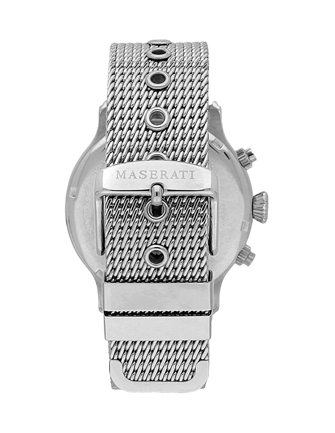 Montre Homme Maserati Epoca R8873618009, cadran argent et or rose, bracelet maille milanaise vue 3