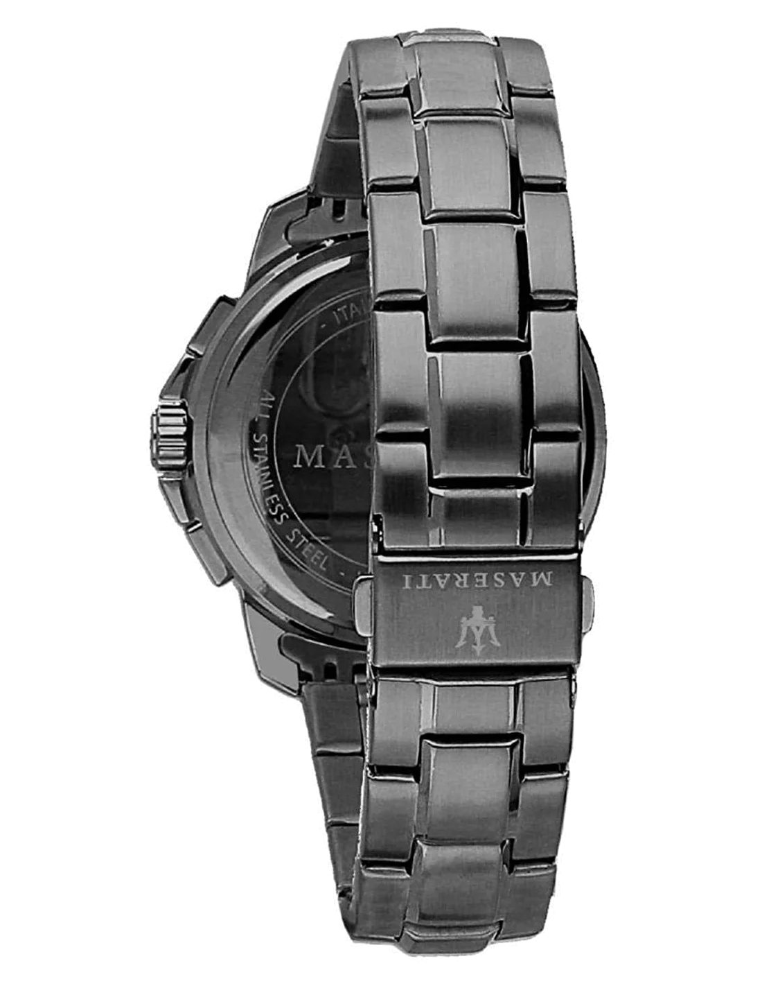 Montre Homme Maserati Successo R8873621005 - Boîtier acier noir, cadran bleu, bracelet acier vue 2