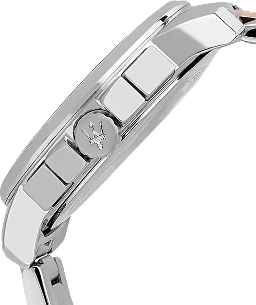 Montre Homme Maserati Successo R8873621008 Chronographe Cadran Bleu Acier Bicolore vue 2