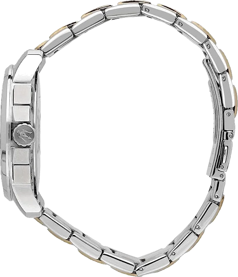 Maserati Successo R8873621016 - Chronographe Homme Cadran Bleu Bracelet Acier Bicolore vue 2