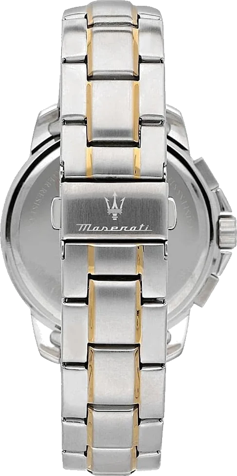 Maserati Successo R8873621016 - Chronographe Homme Cadran Bleu Bracelet Acier Bicolore vue 3