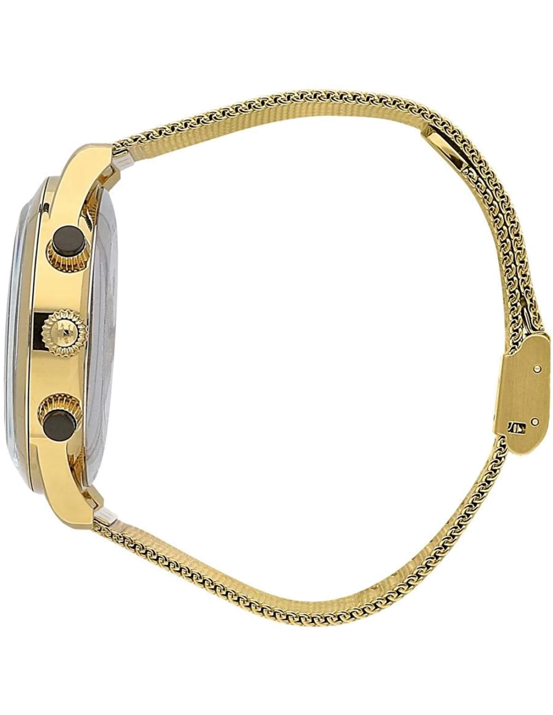 Montre Homme Maserati Ricordo R8873633003 - Boîtier et bracelet maille milanaise doré vue 3