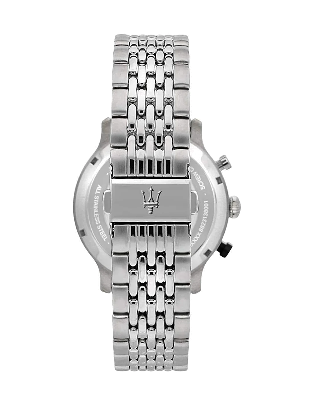 Maserati Legend Chronographe Homme - Boîtier et bracelet acier argenté, cadran noir - Réf. R8873638001 vue 2