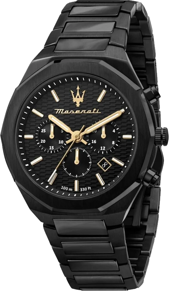 Montre Homme Maserati Chronographe 45 mm Acier Noir Réf. R8873642005
