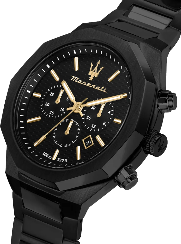 Montre Homme Maserati Chronographe 45 mm Acier Noir Réf. R8873642005 vue 2