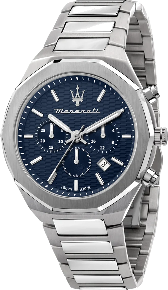 Montre Maserati Homme R8873642006 Chronographe Acier Inoxydable Cadran Bleu