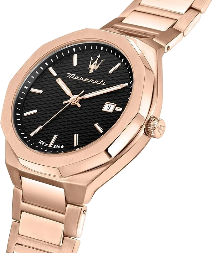 Montre Homme Maserati R8873642007 - Boîtier Or Rose 43mm, Cadran Noir, Quartz vue 2