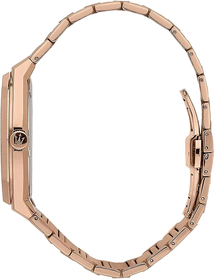 Montre Homme Maserati R8873642007 - Boîtier Or Rose 43mm, Cadran Noir, Quartz vue 3