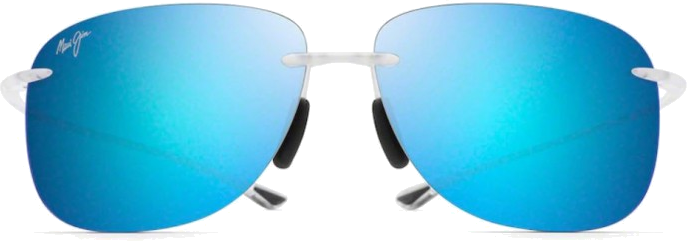 Lunettes de soleil Maui Jim Hikina transparentes MJ445-05CM - Monture rectangulaire unisexe vue 4