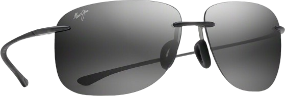 Lunettes de soleil Maui Jim Hikina MJ445-11M - Monture gris mat unisexe, verres polarisés gris vue 3