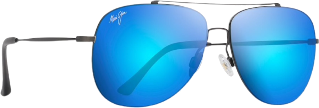 Lunettes de soleil Maui Jim Cinder Cone MJ789-02S - Verres miroir bleu - Unisexe vue 2