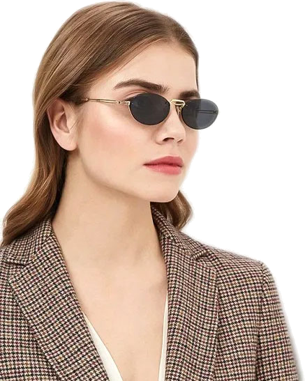 Lunettes de soleil Max Mara MM Bridge II forme ovale - Gris vue 3