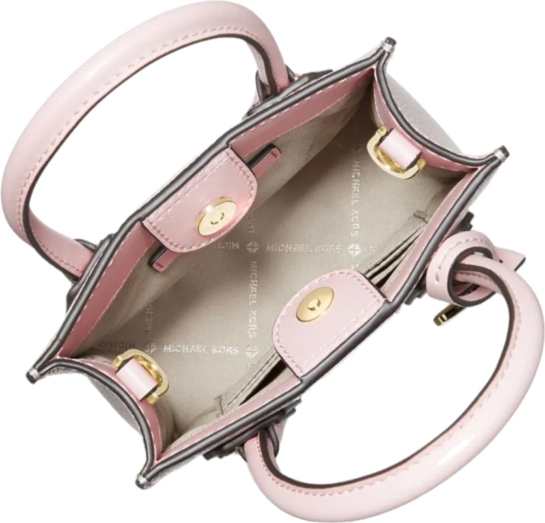 Très petit sac à main Michael Kors Mercer à bandoulière en cuir grainé Safiano