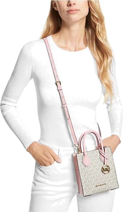 Michael Kors Mercer - Très petit sac à bandoulière en cuir grainé - Réf. 35T1GM9C0I vue 3