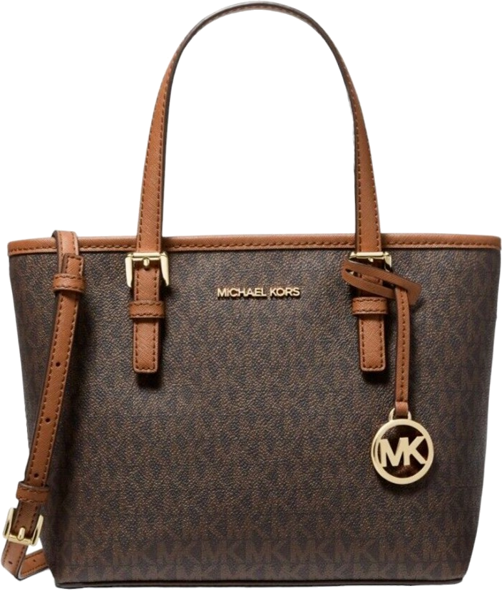 Sac à main Michael Kors Jet Set Travel XS à logo MK - Marron vue 2