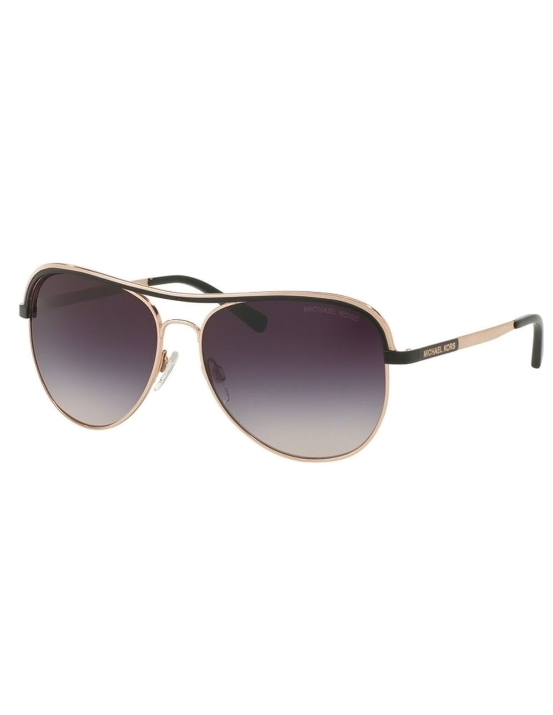 Lunettes de soleil Michael Kors Vivianna I MK1012 - Noir - Or rose