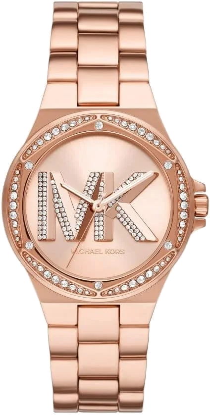 Montre Michael Kors Lennox MK1063 pour Femme, Cadran et Bracelet Or Rose
