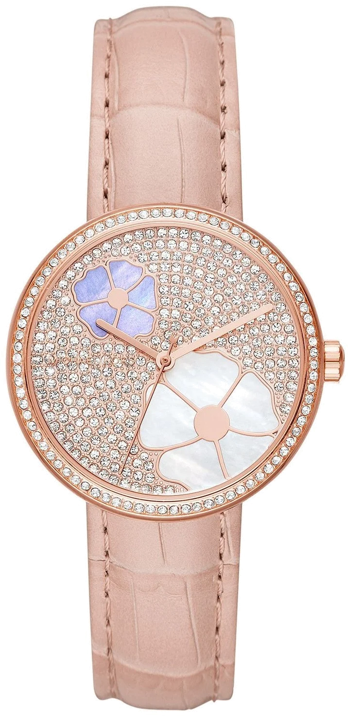 Montre Femme Michael Kors MK2718 - Cadran Or Rose, Bracelet Cuir Rose