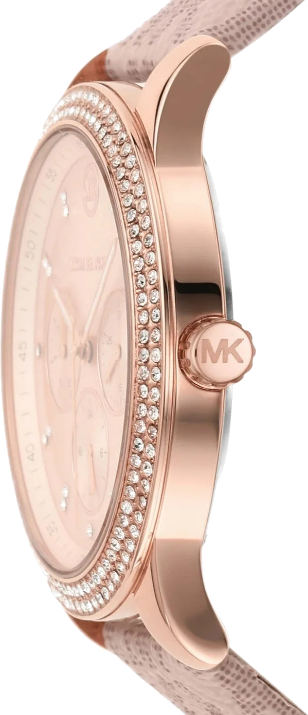 Montre Michael Kors MK2955 pour femme, cadran et bracelet en silicone rose vue 3