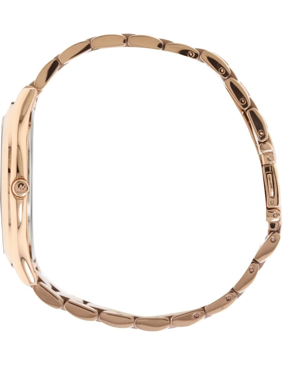 Montre Michael Kors Runway MK3181 Femme - Cadran marron, bracelet acier or rose vue 2