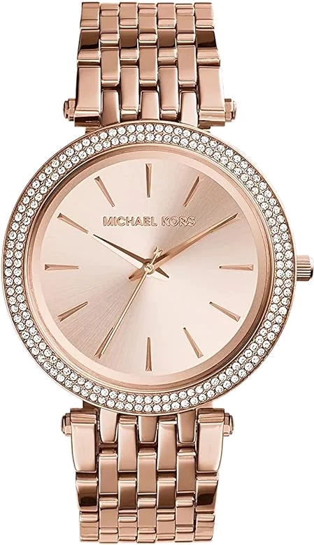 Montre Femme Michael Kors Darci MK3192 en Acier Or Rose à Cristaux