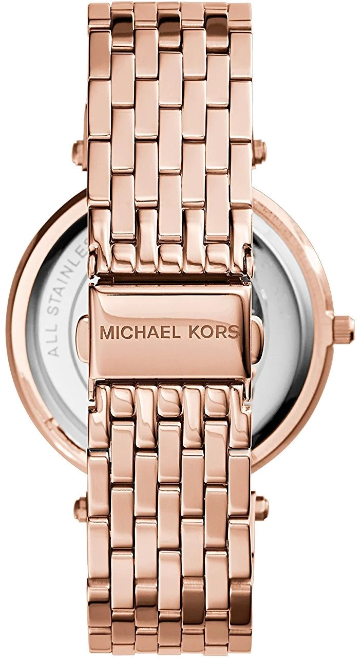 Montre Femme Michael Kors Darci MK3192 en Acier Or Rose à Cristaux vue 3
