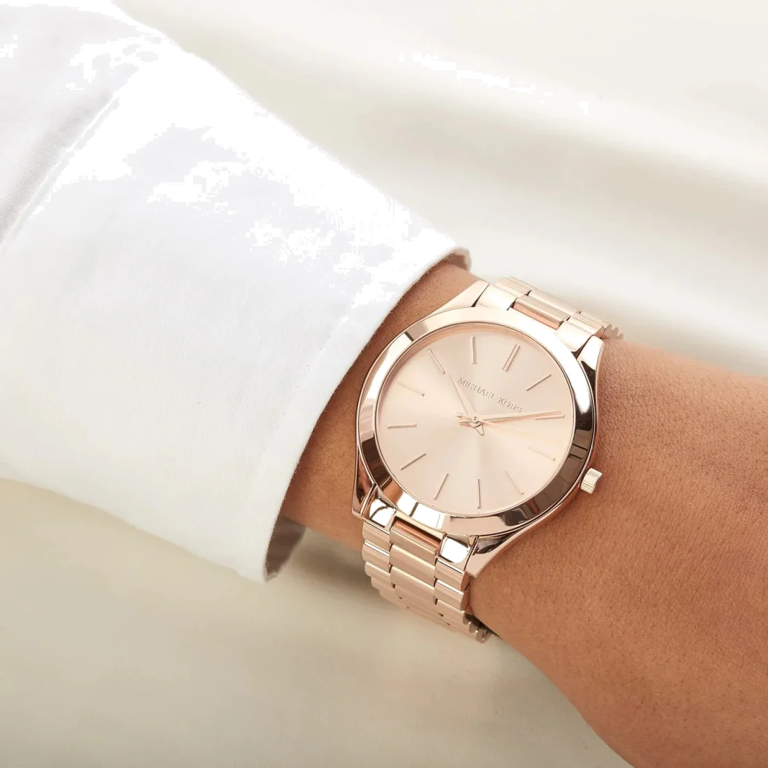 Montre Femme Michael Kors Runway MK3197 en Acier Or Rose vue 6