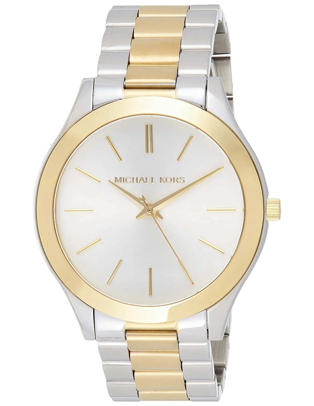 Montre Femme Michael Kors MK3198 Runway - Cadran Argent, Bracelet Acier Bicolore 38mm