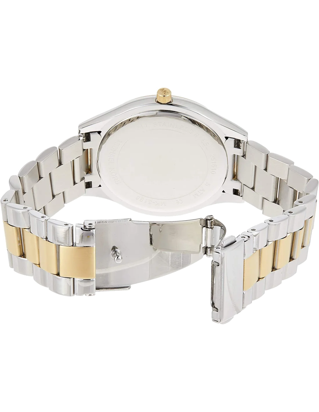 Montre Femme Michael Kors MK3198 Runway - Cadran Argent, Bracelet Acier Bicolore 38mm vue 2