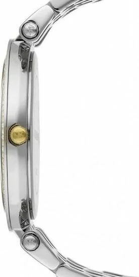 Montre Femme Michael Kors MK3215 Darci - Cadran Argent, Bracelet Acier Bicolore, Lunette à Cristaux vue 2