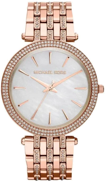 Montre Femme Michael Kors Darci MK3220 en Acier Or Rose avec Brillants