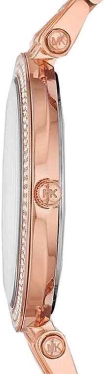 Montre Femme Michael Kors Darci MK3220 en Acier Or Rose avec Brillants vue 2